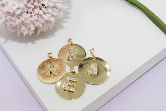 A-Z Round Initials Pendant