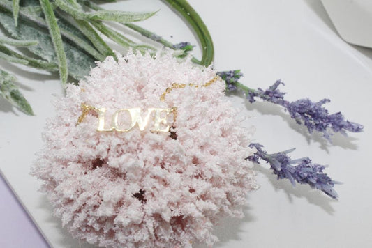 "LOVE" Rolo Chain Necklace