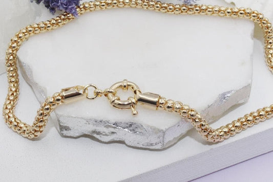 Popcorn Chain Choker and Necklace 5mm