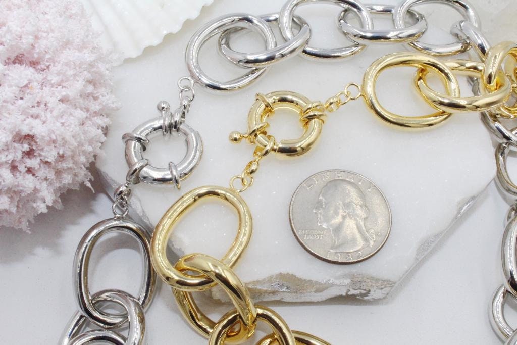 Chunky Oval Link Chain Necklace