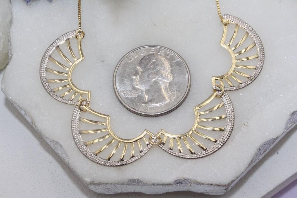 Trendy Golden Silver Set