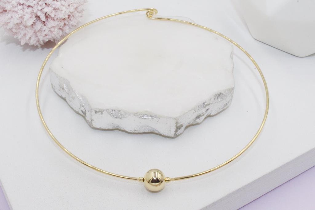 Gold Filled, Rhodium Plated, Black Rhodium Omega Choker