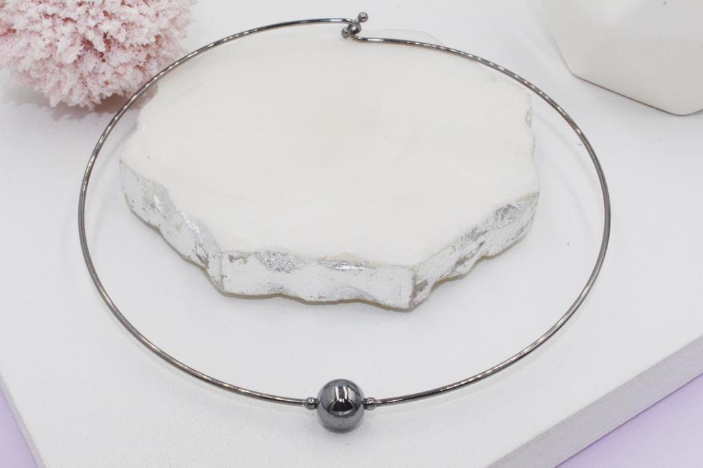 Gold Filled, Rhodium Plated, Black Rhodium Omega Choker