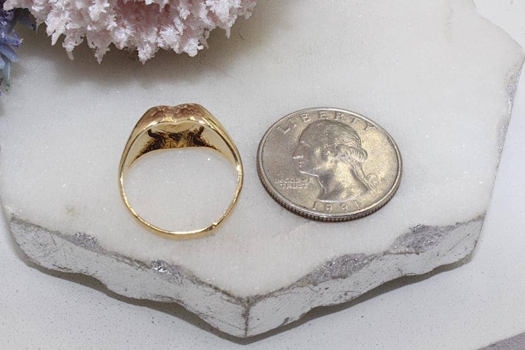 Heart Plaque Style Ring