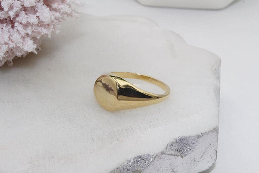 Oval Plaque Style Ring