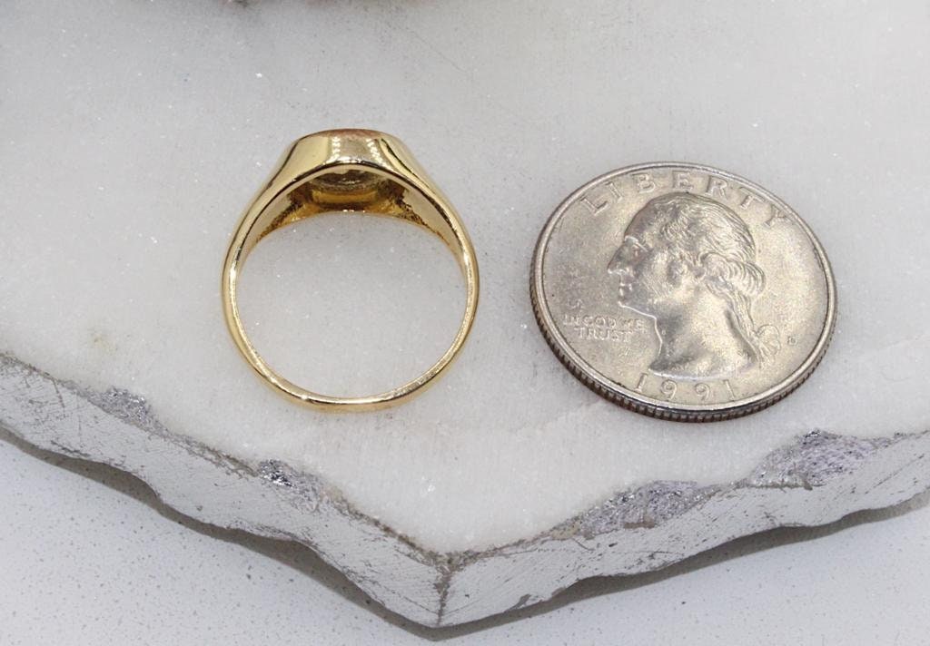 Oval Plaque Style Ring