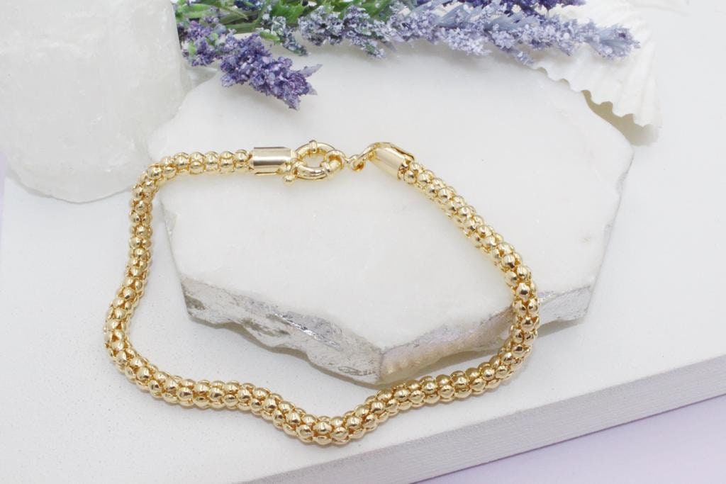Trendy Popcorn Chain Anklet 5mm