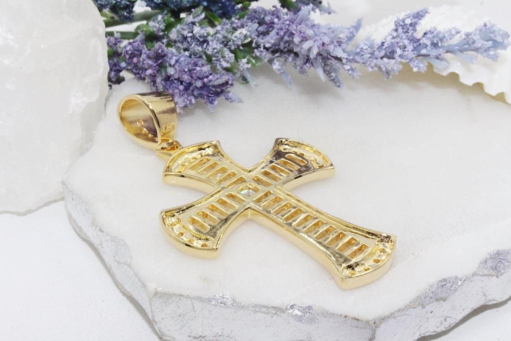Statement Crucifix Cross Pendant