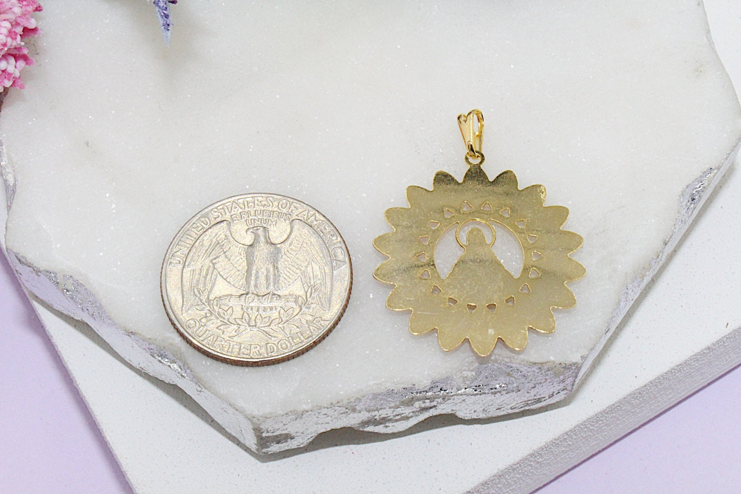 St. Benedict Stone Medallion Pendant