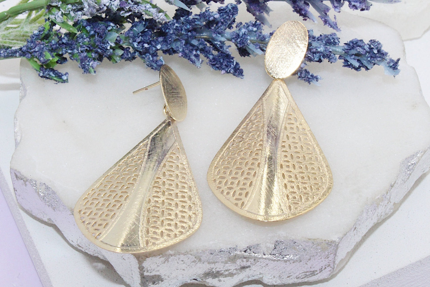Filigree Teardrop Earrings