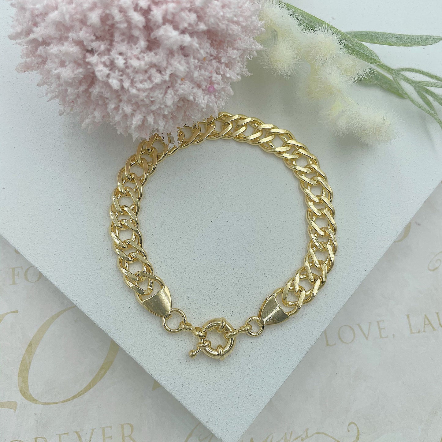 Bubble Clasp 9mm Bracelet