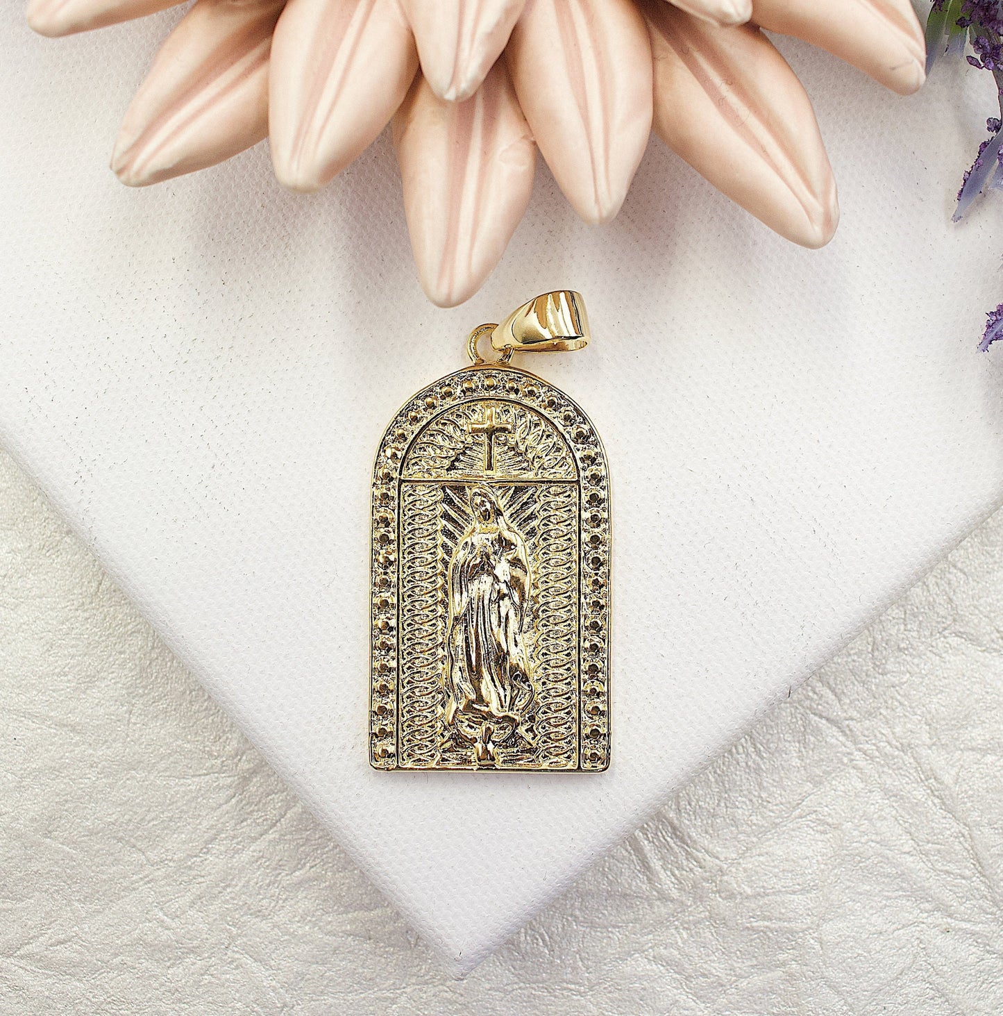 Altar Of Saint Guadalupe Pendant