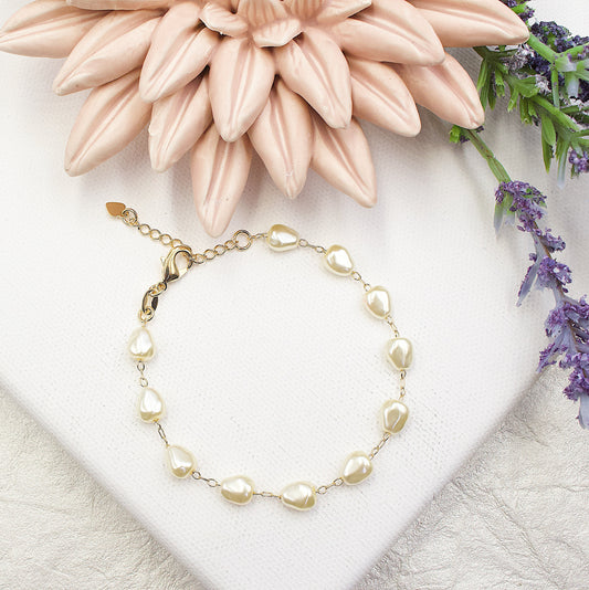 Corn Shaped Pearls Bracelet