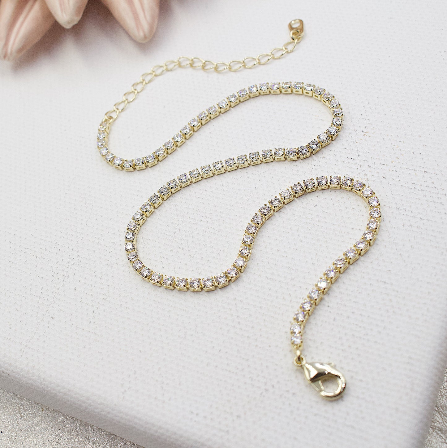 Dainty Tennis Anklet