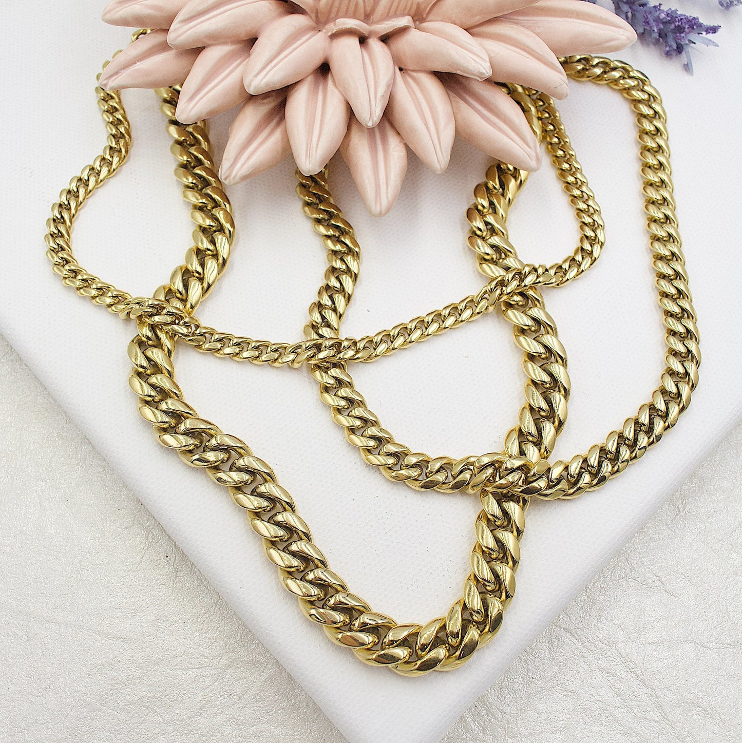 Cuban Link With Diamond Clasp Necklace