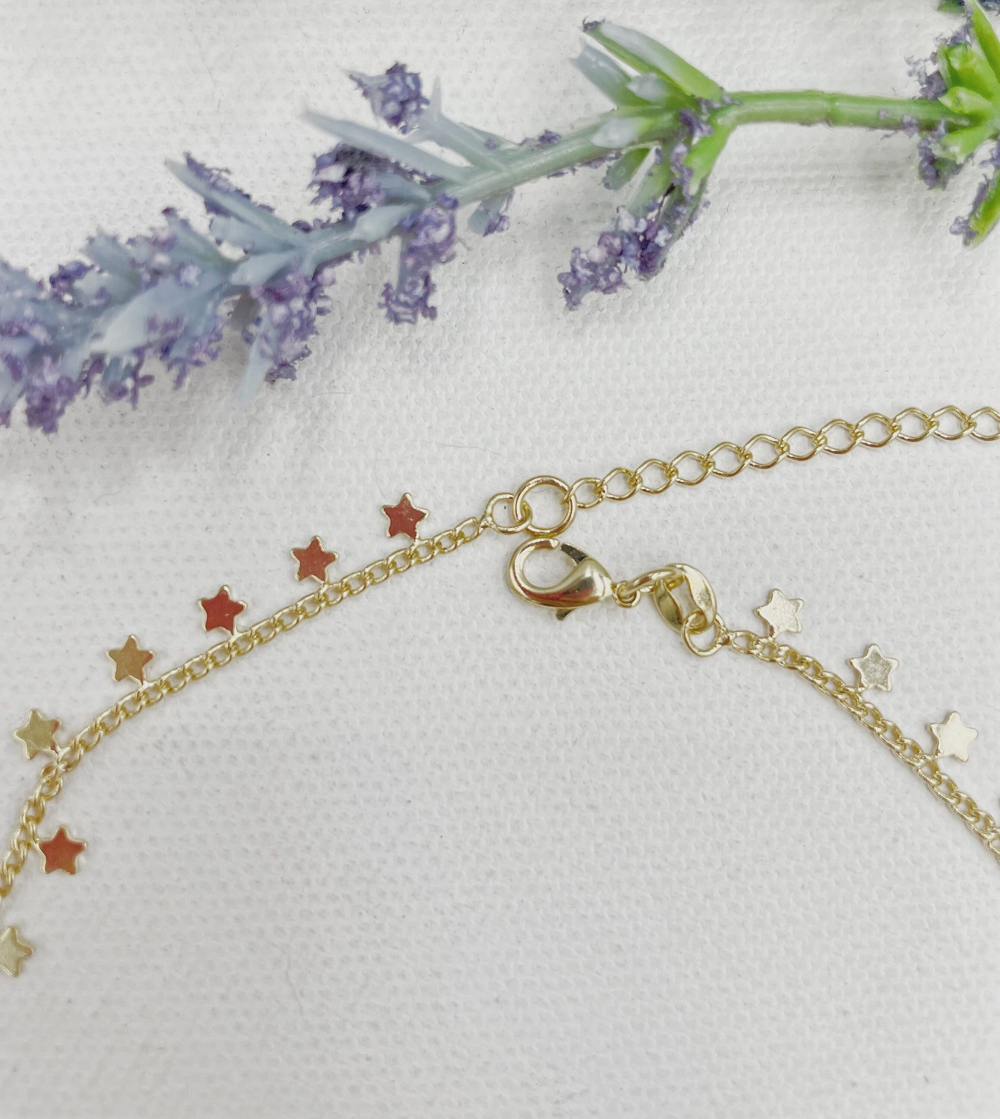 Hanging Little Stars Rolo Chain Choker