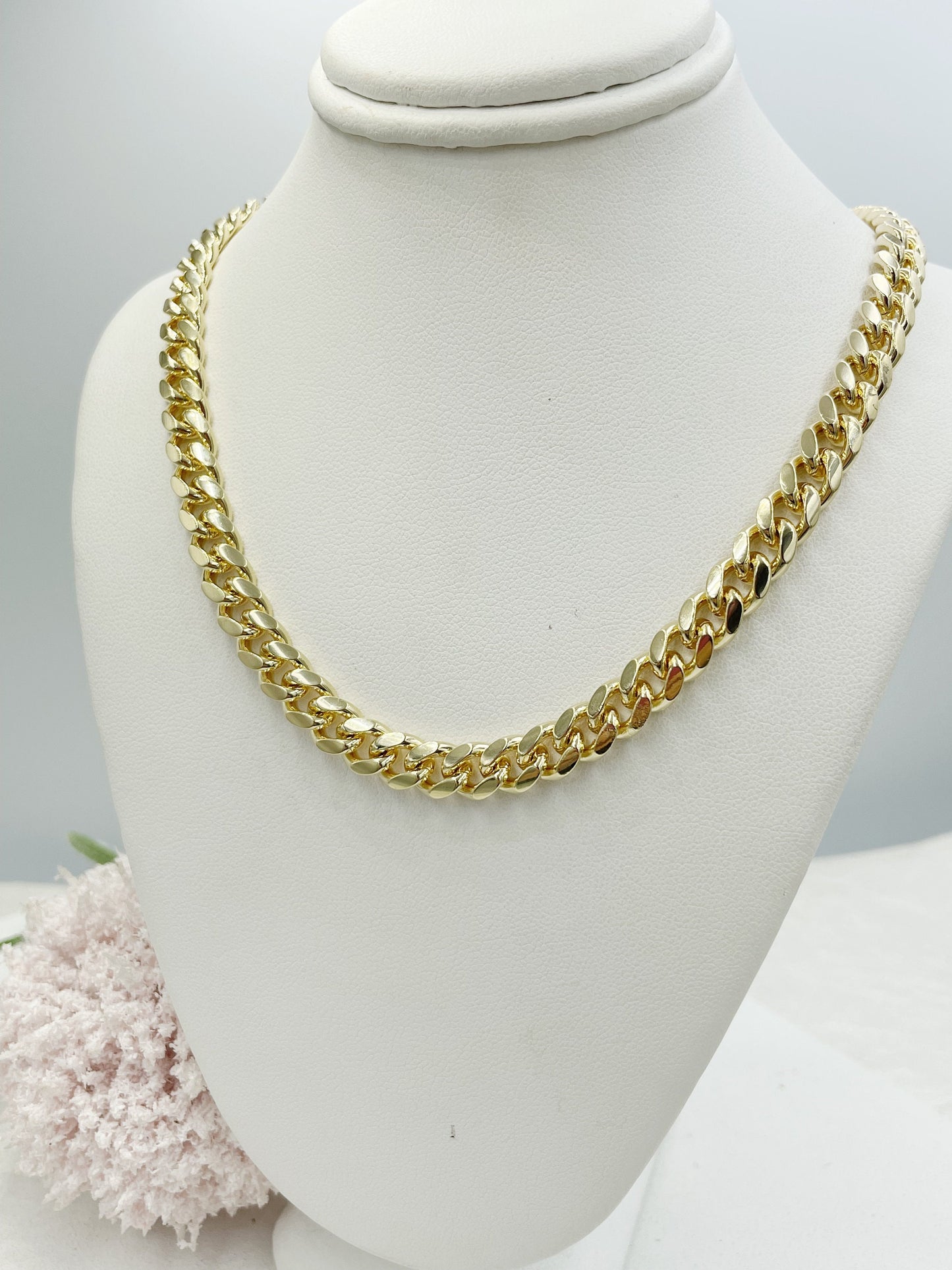 Cuban Link Chain Necklace 3mm, 4mm, 6mm,7mm, 9mm