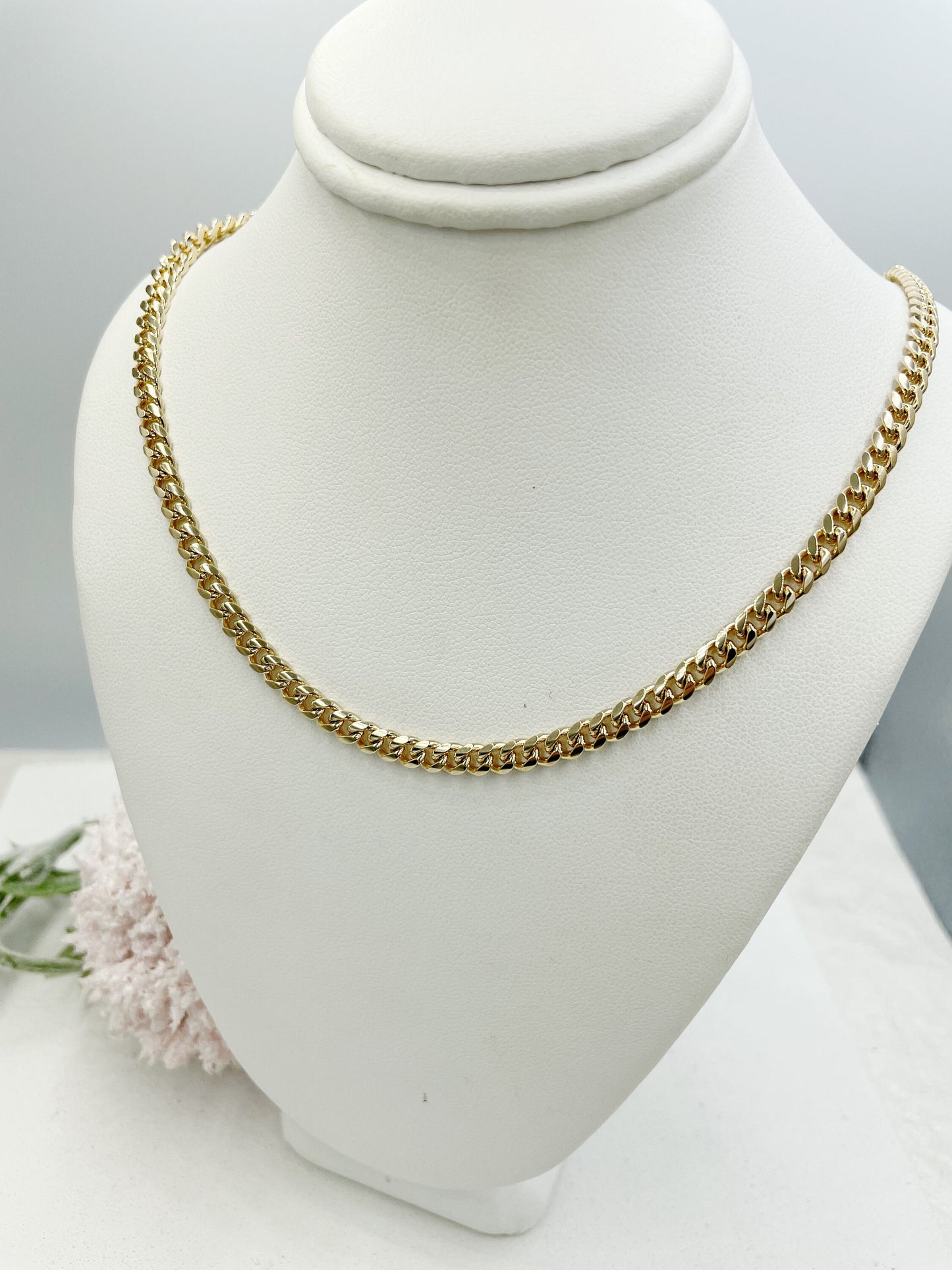 Cuban Link Chain Necklace 3mm, 4mm, 6mm,7mm, 9mm