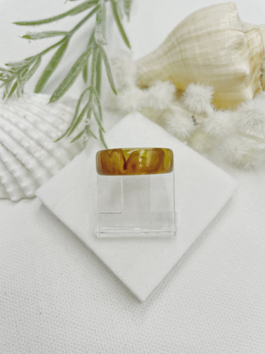 Marble Stone Desing Resin Ring