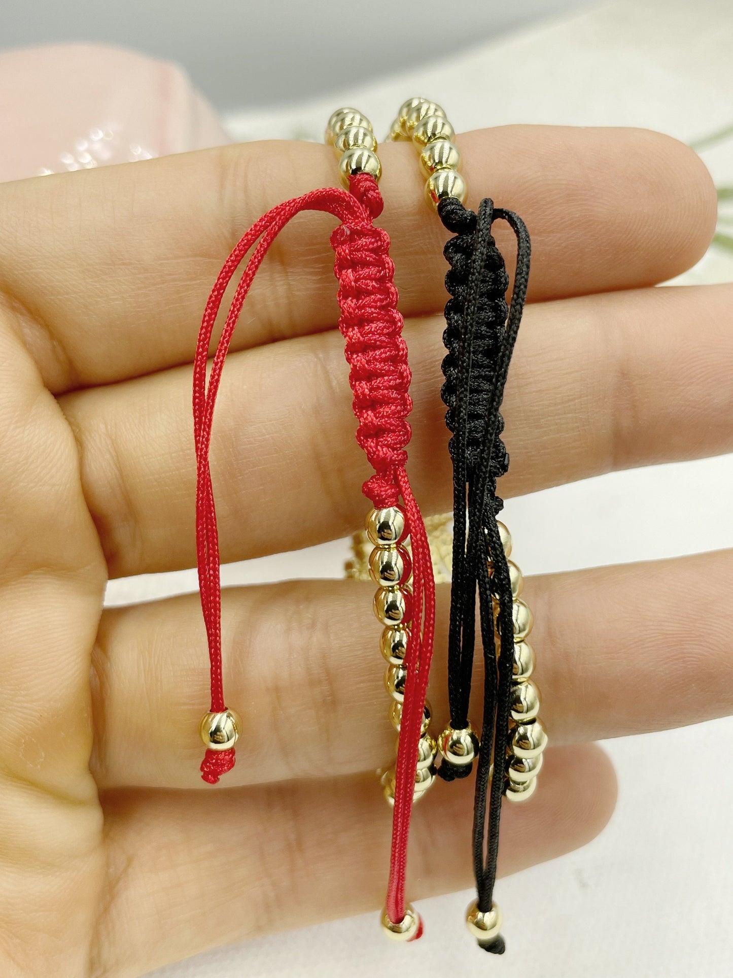 Beaded with Cubic Zirconia Infinity Pendant Bracelet