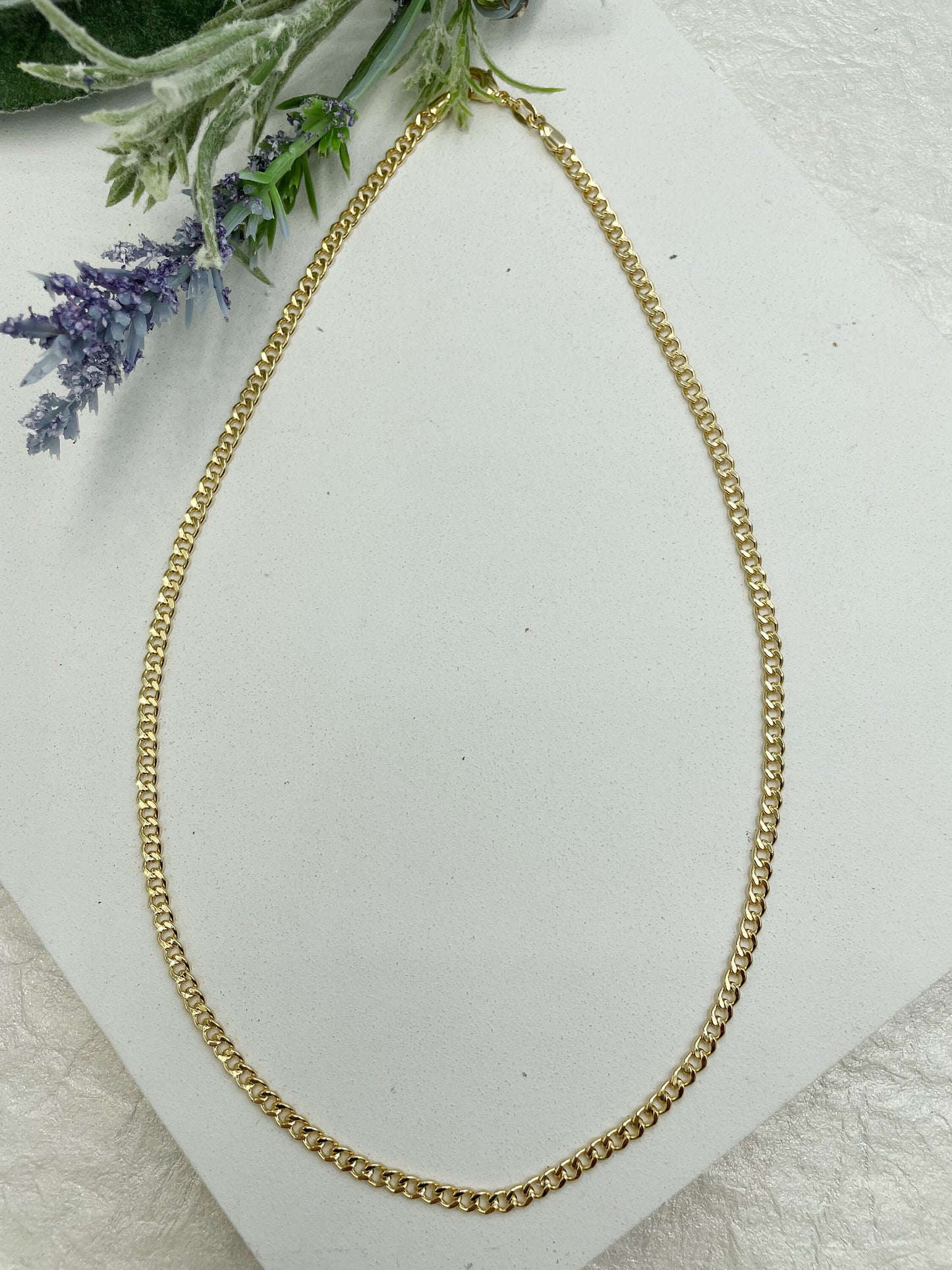 Cuban Link Chain Choker & Necklace 4mm