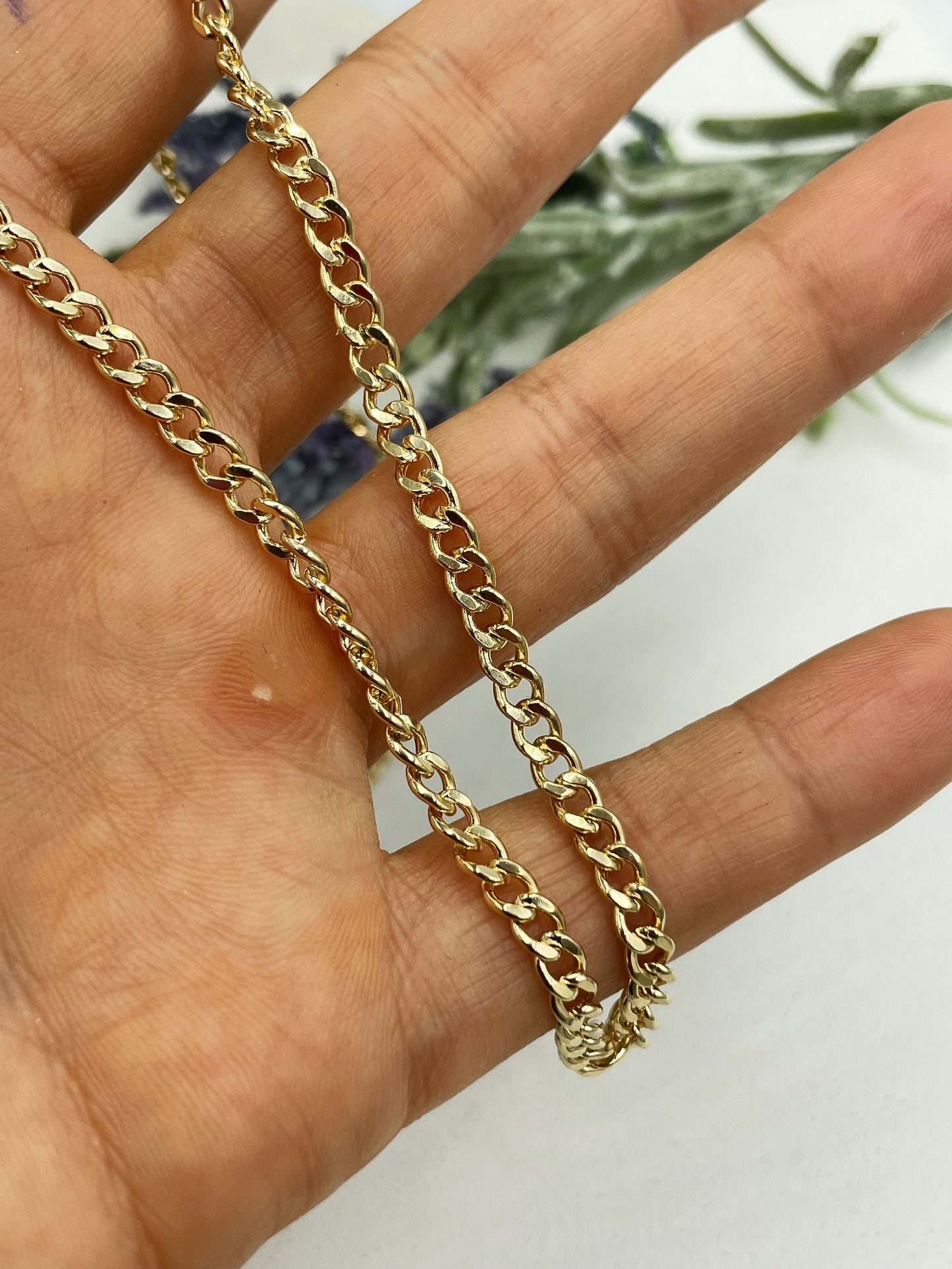 Cuban Link Chain Choker & Necklace 4mm