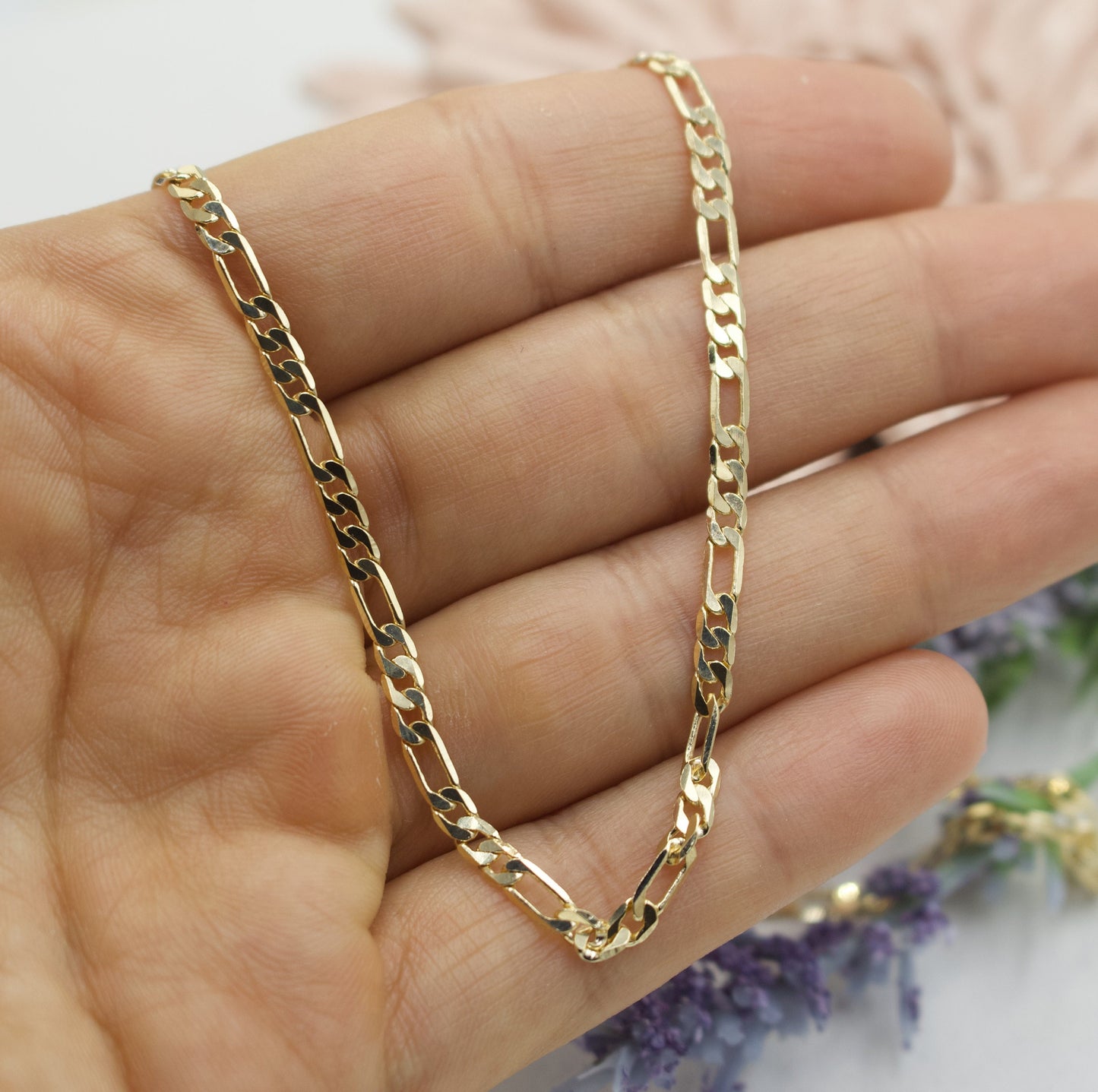 Figaro Chain Necklace 3mm