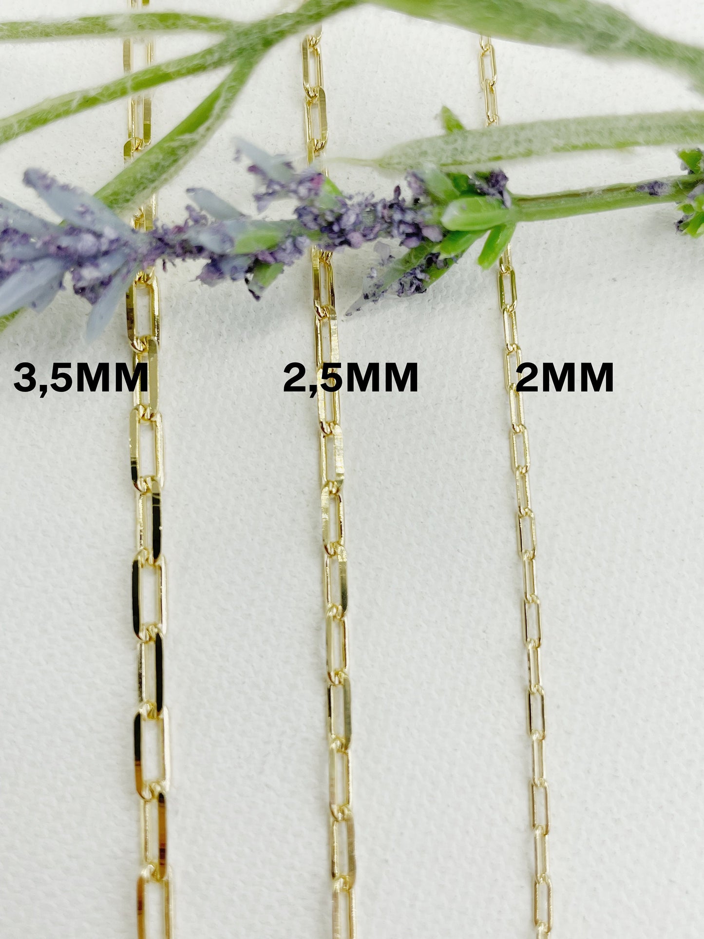 PaperClip Chain Necklace 2,5mm