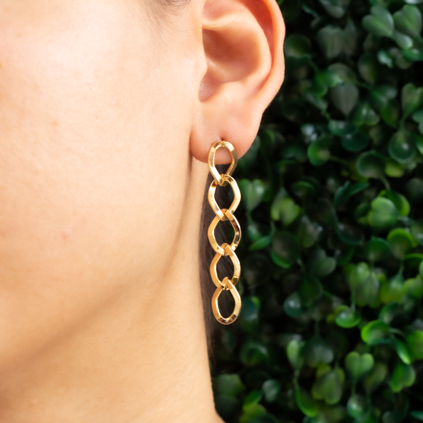 Open Cuban Link Earrings