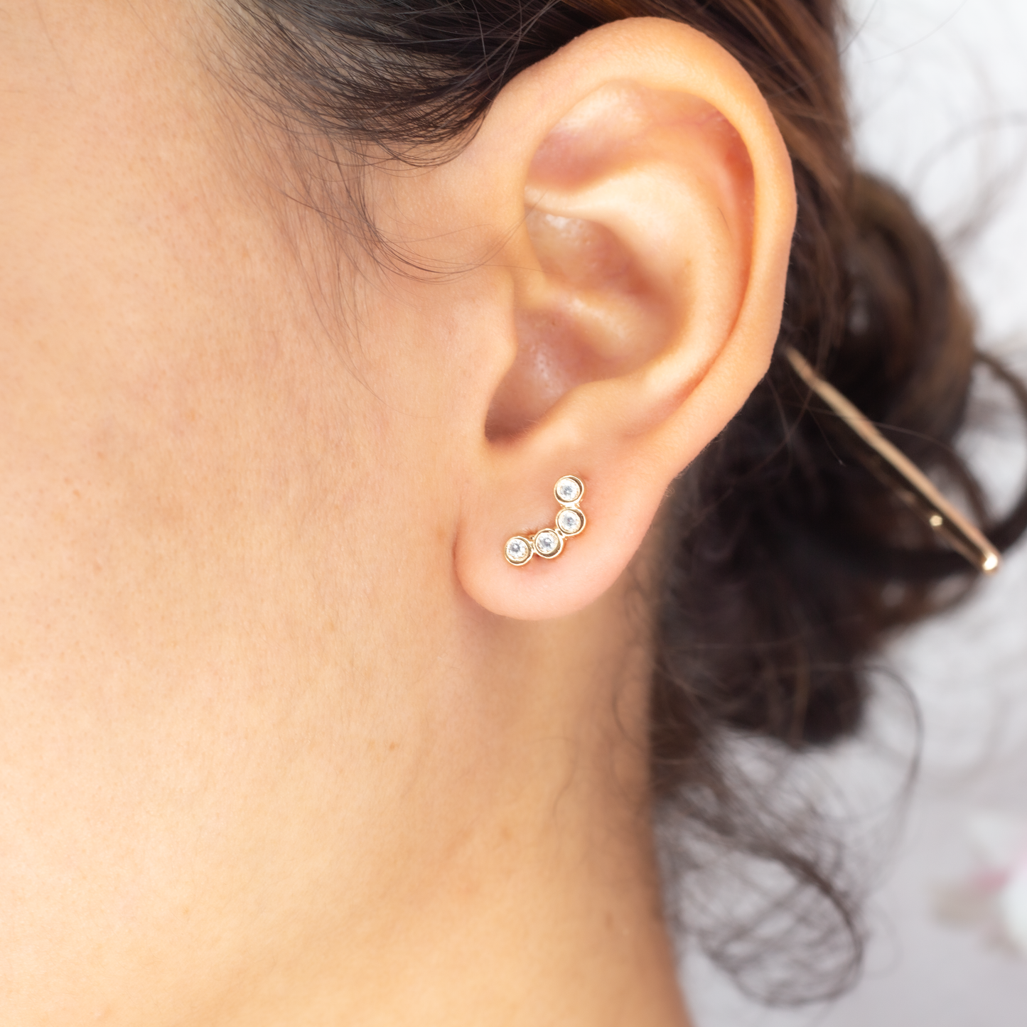 Dainty Cz Stud Earrings