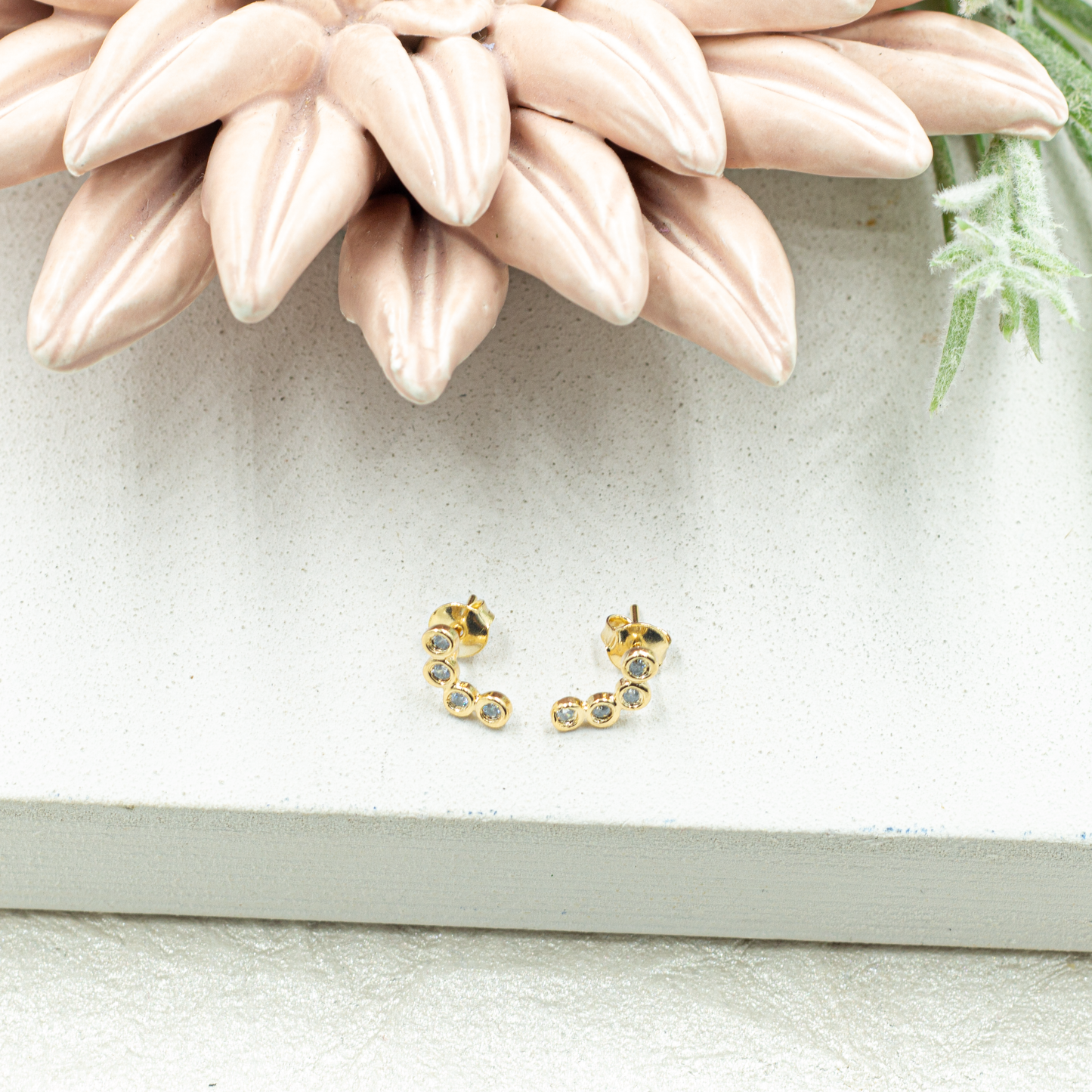 Dainty Cz Stud Earrings