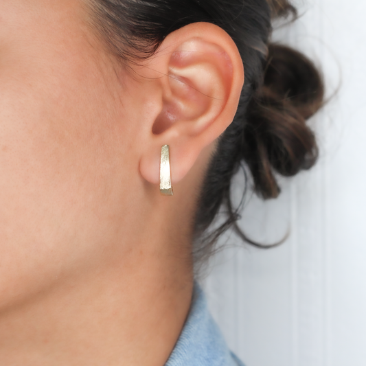 Minimalist Textured Stud Earrings