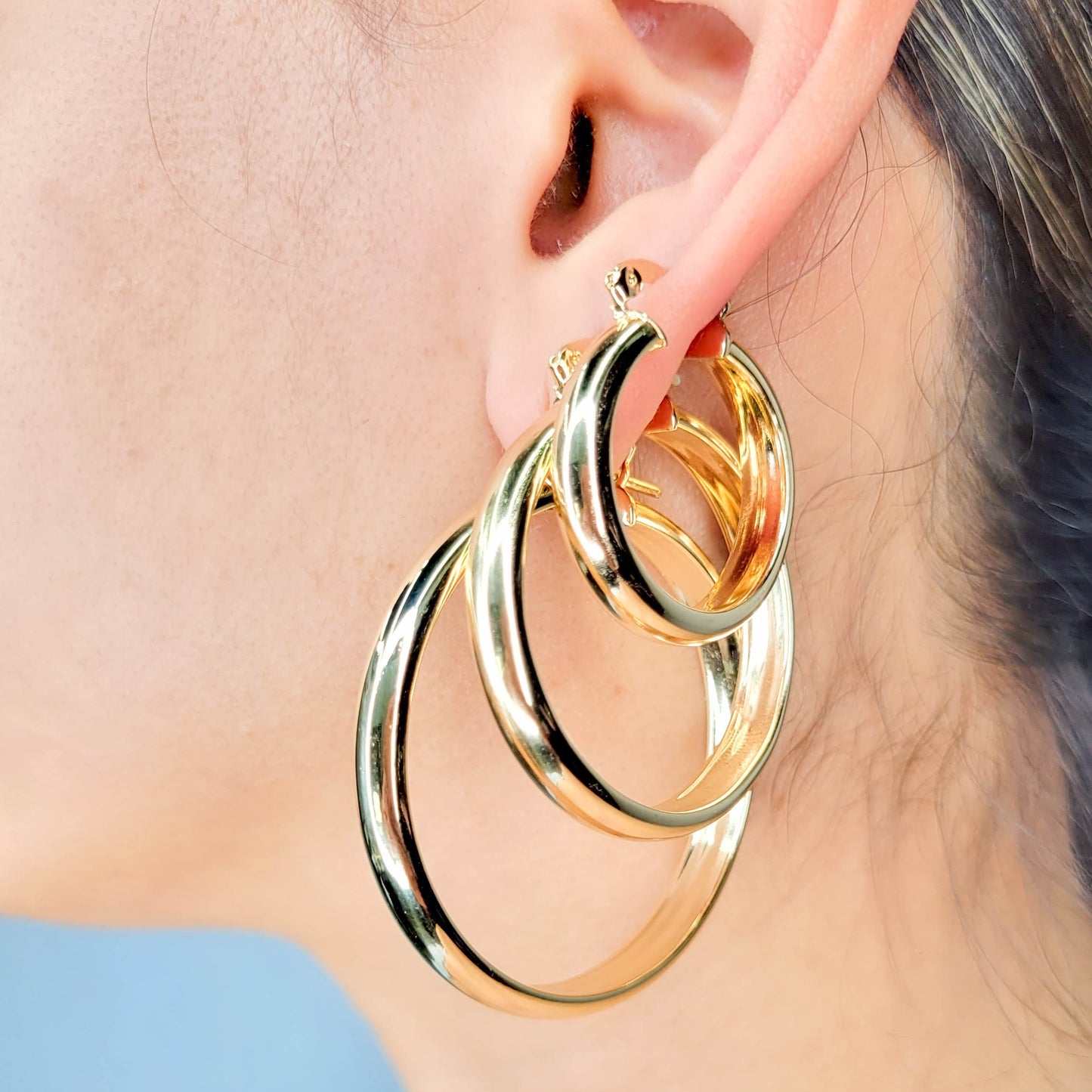 Plain Hoops Earrings