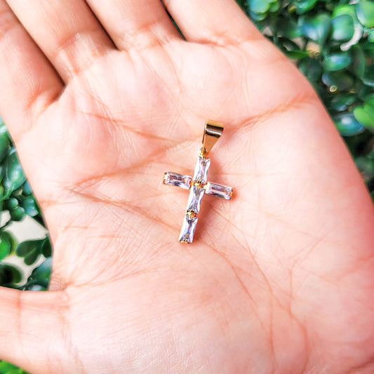 Baguette Cross Pendant