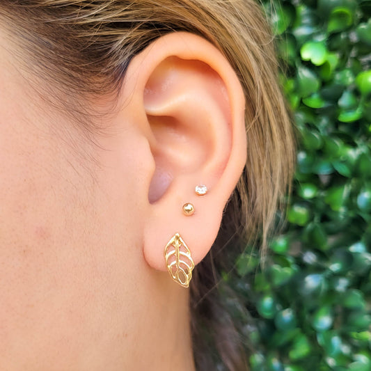 Leaf Stud Earring