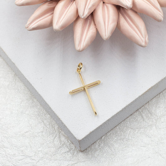 Cross Crucifix Church Christian Zirconia Details Pendant