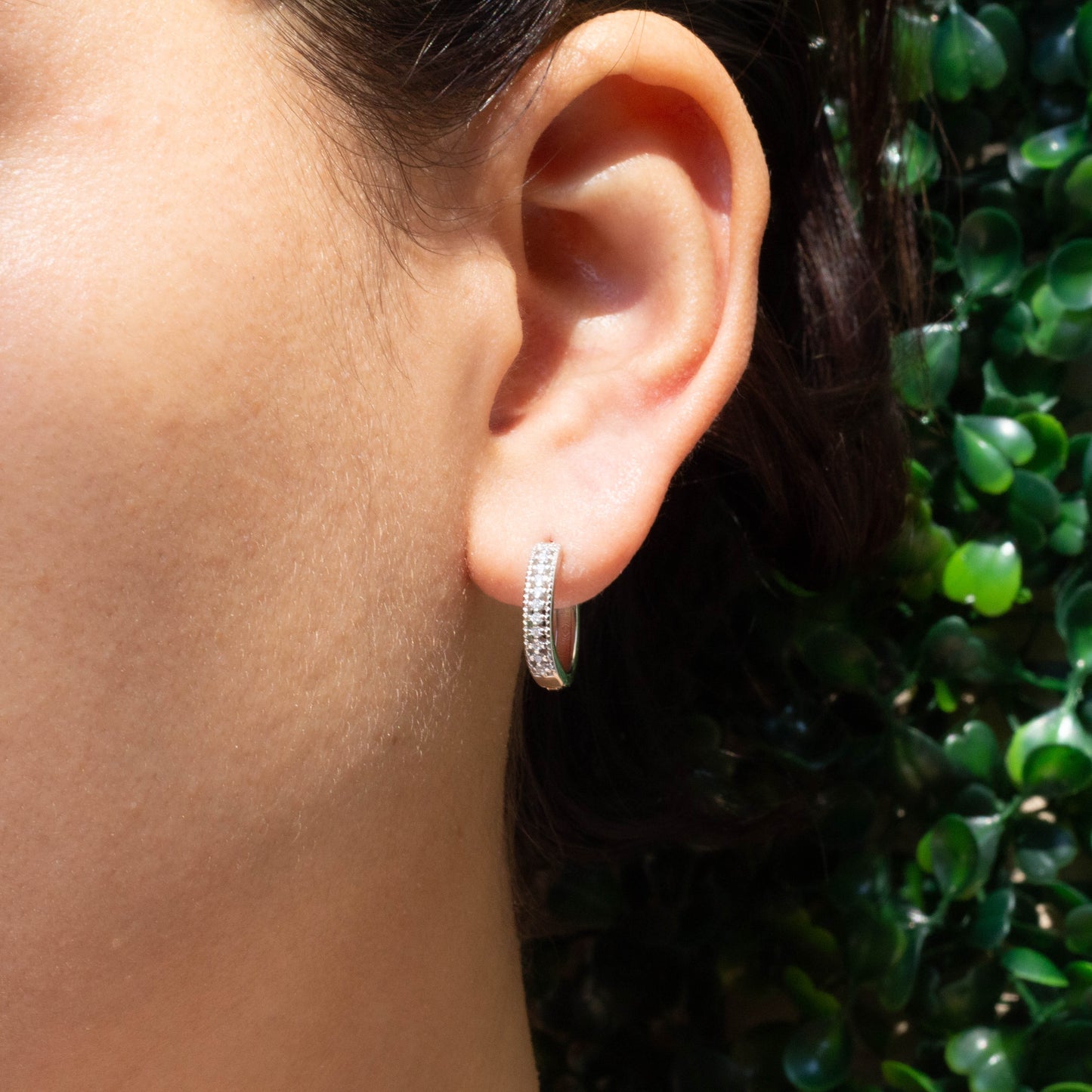 Micropave Huggies Earrings