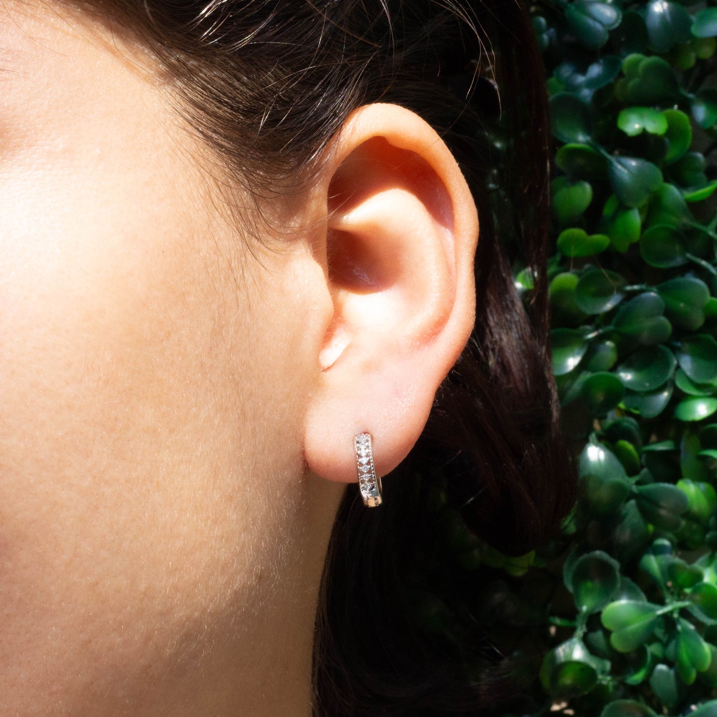 Micropave Huggies Earrings