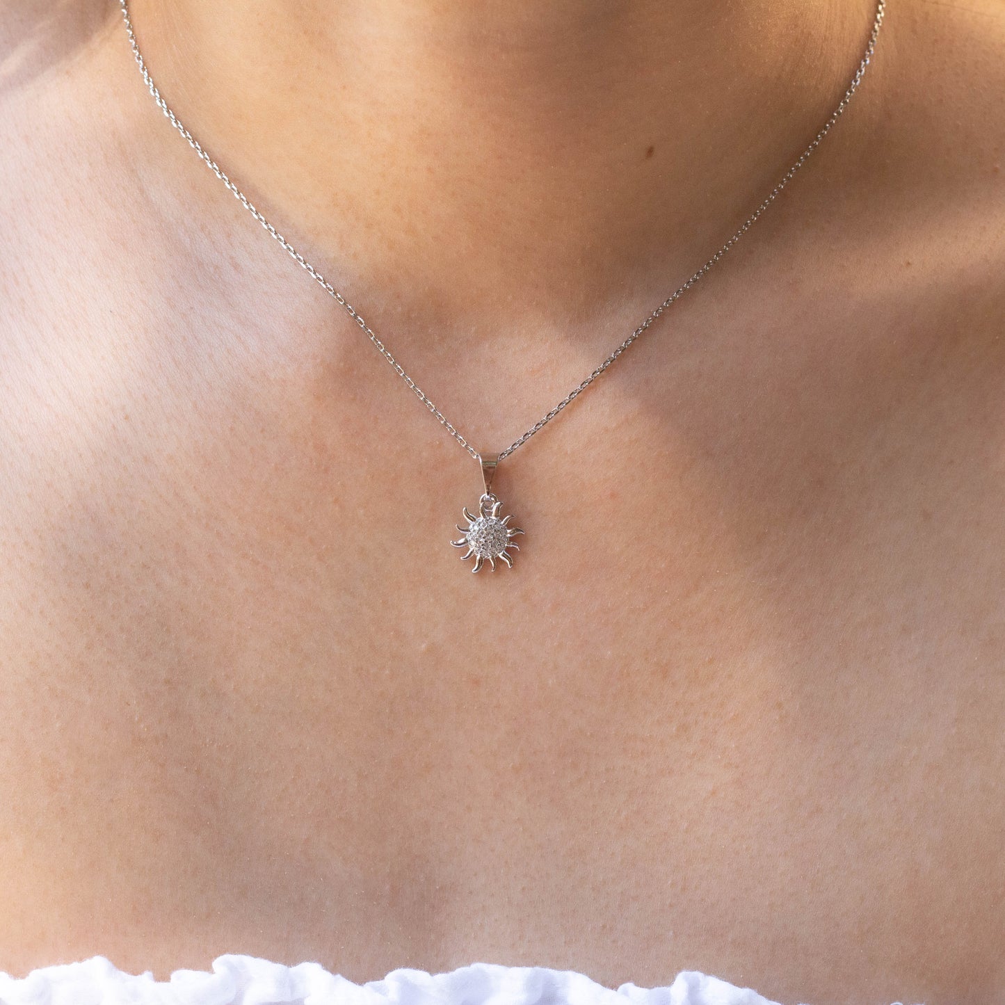 Dainty Cz Sunshine Pendant