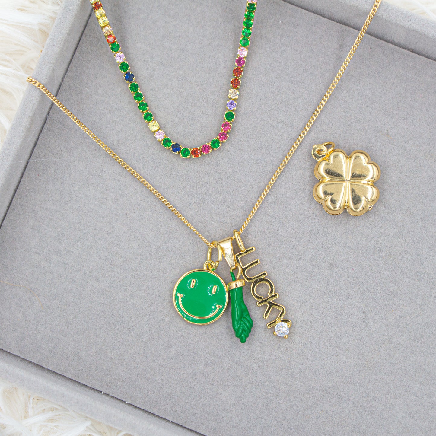 St Patrick's Day Lucky Set | Lucky Pendant | Protections Necklace