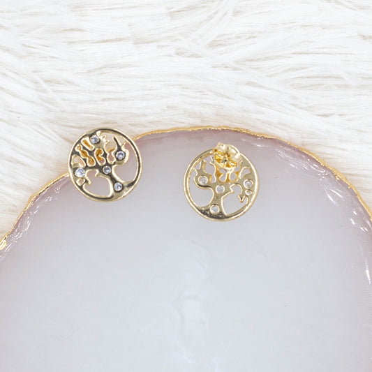 Tree of Life Set - Stud Earrings and Pendant