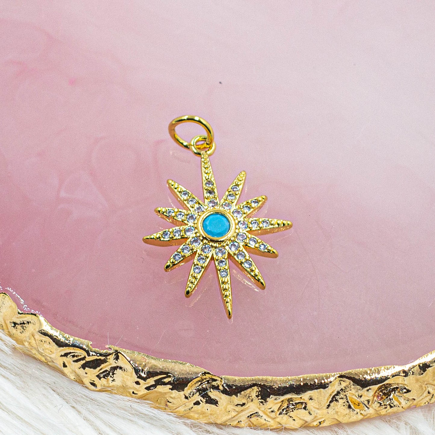 Starburst Pendant | Opal Star Pendant | Star Pendant | Blue Star Pendant