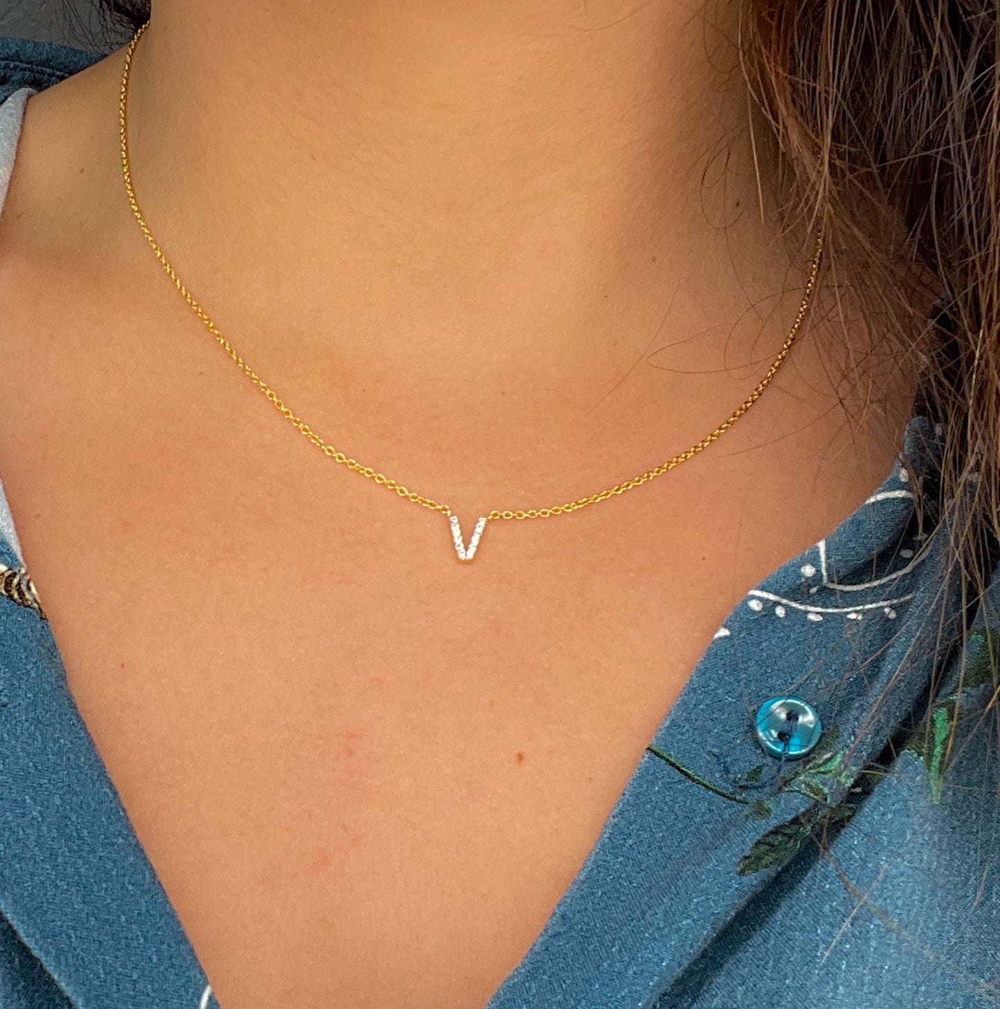 Dainty Initial Pendant Necklace