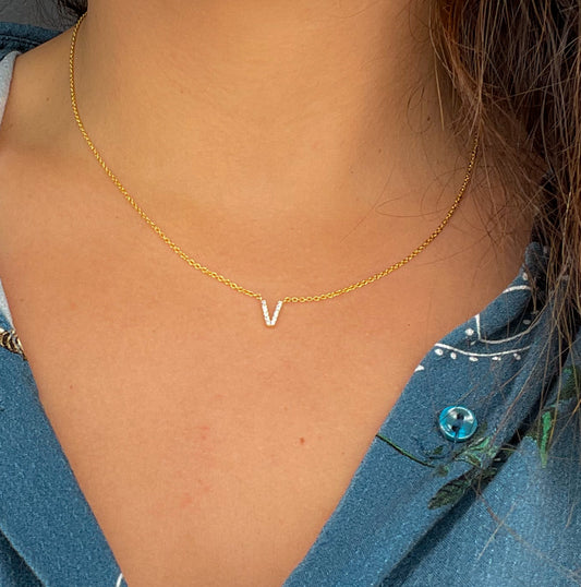 Dainty Initial Pendant Necklace