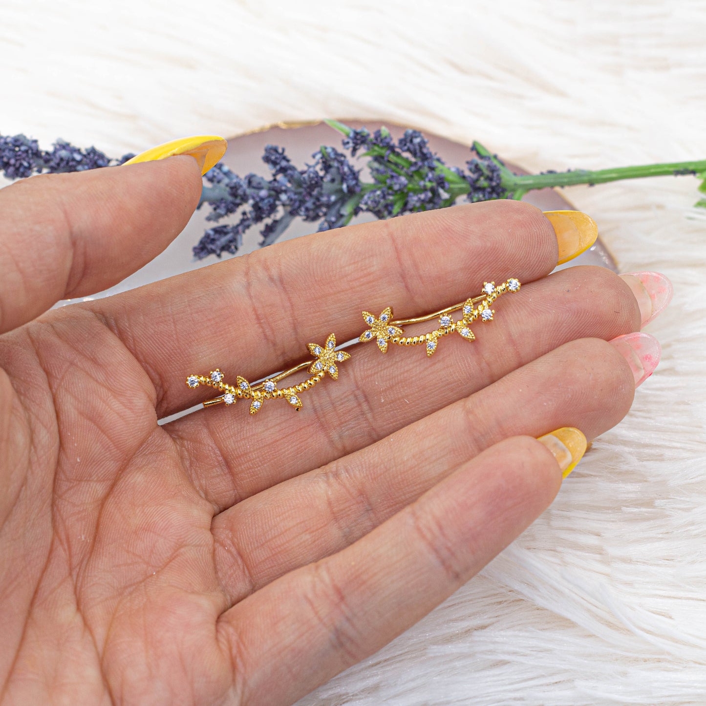 Floral Ear Climber