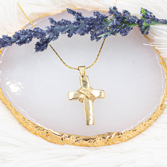 Tied Cross Pendant