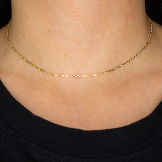 Dainty Rolo Chain Necklace