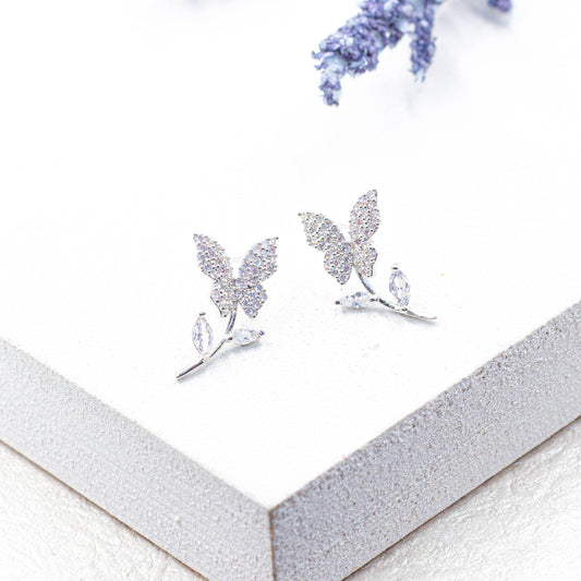 Leaf Butterfly Earrings