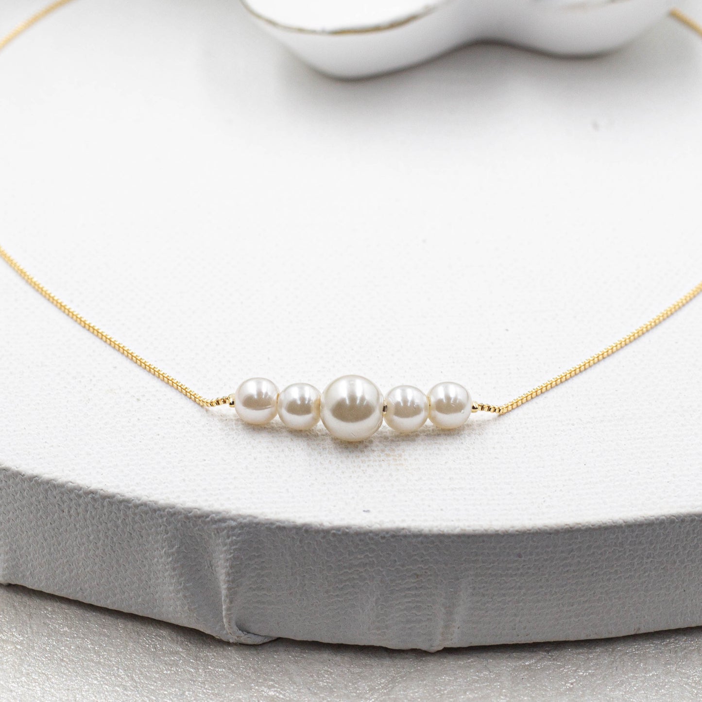 Dainty Multiple Pearl Necklace