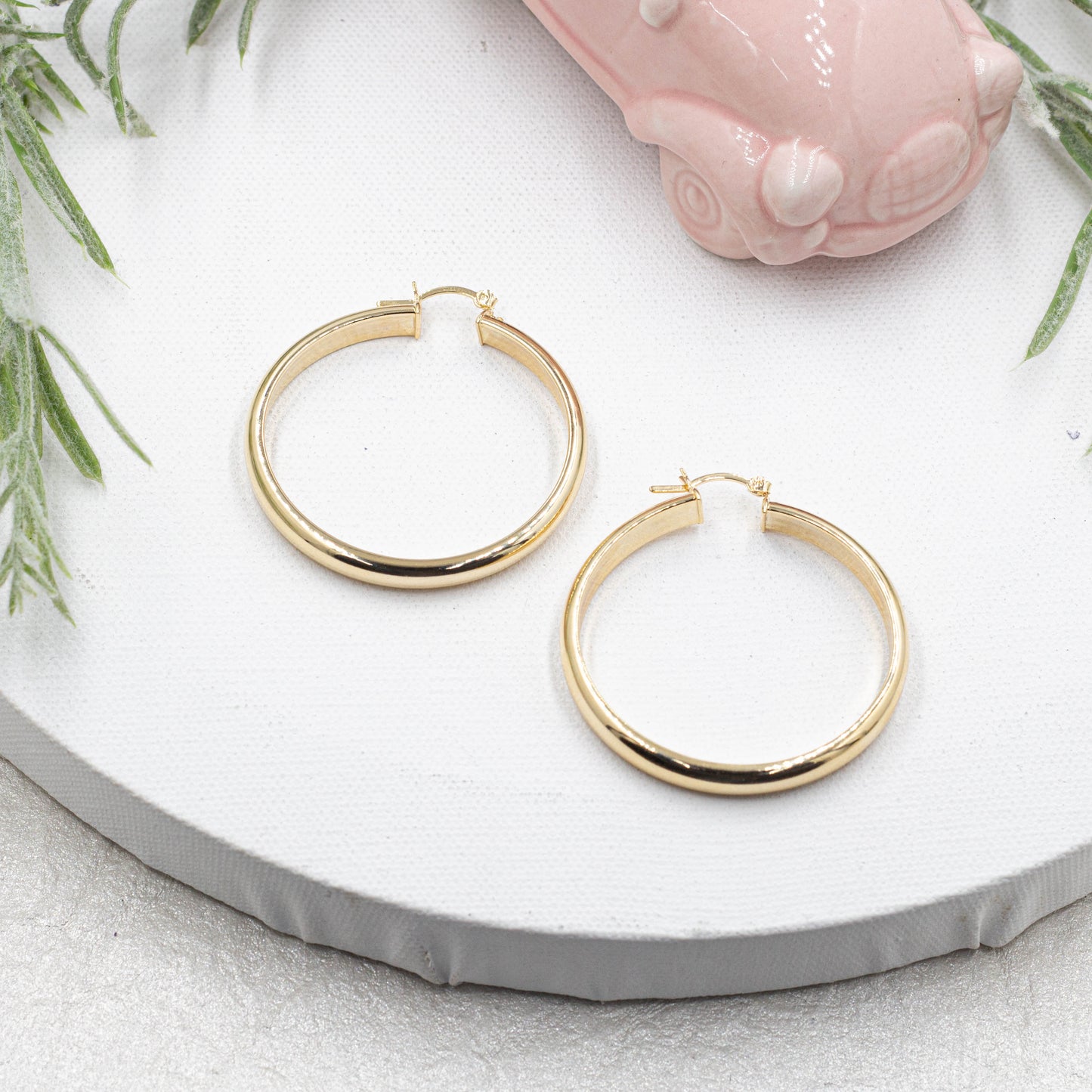 Plain Hoops Earrings